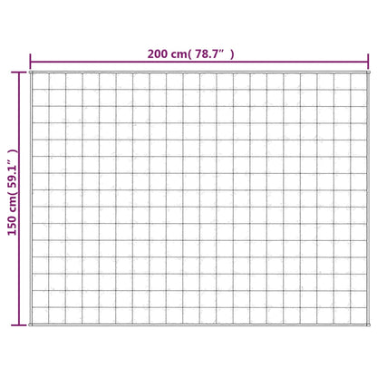 Gewichtsdecke Blau 150x200 cm 11 kg Stoff