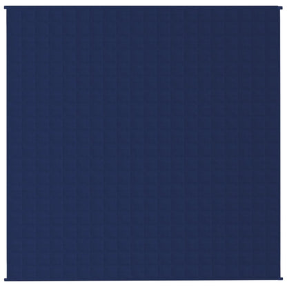 Gewichtsdecke Blau 200x200 cm 13 kg Stoff