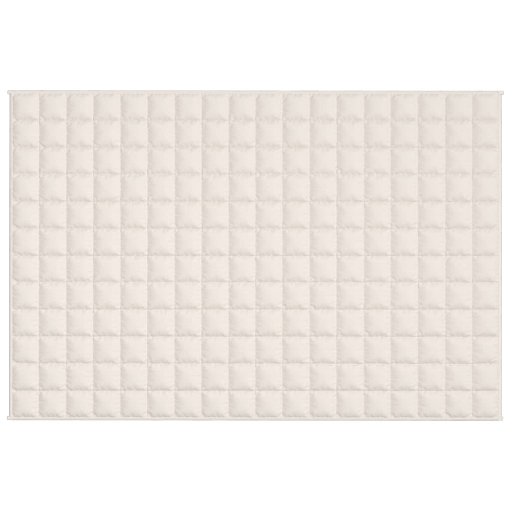 Gewichtsdecke Hellcreme 120x180 cm 9 kg Stoff
