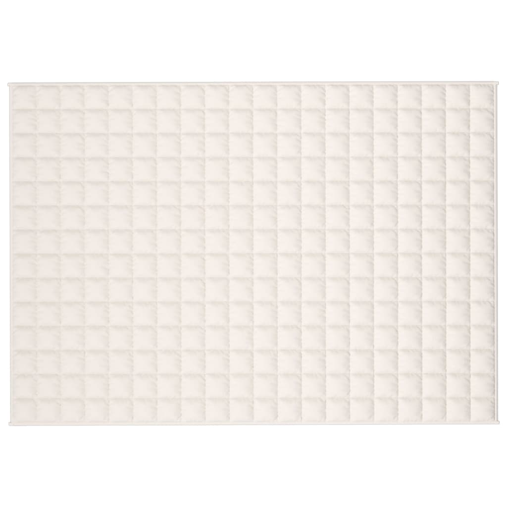 Gewichtsdecke Hellcreme 138x200 cm 6 kg Stoff