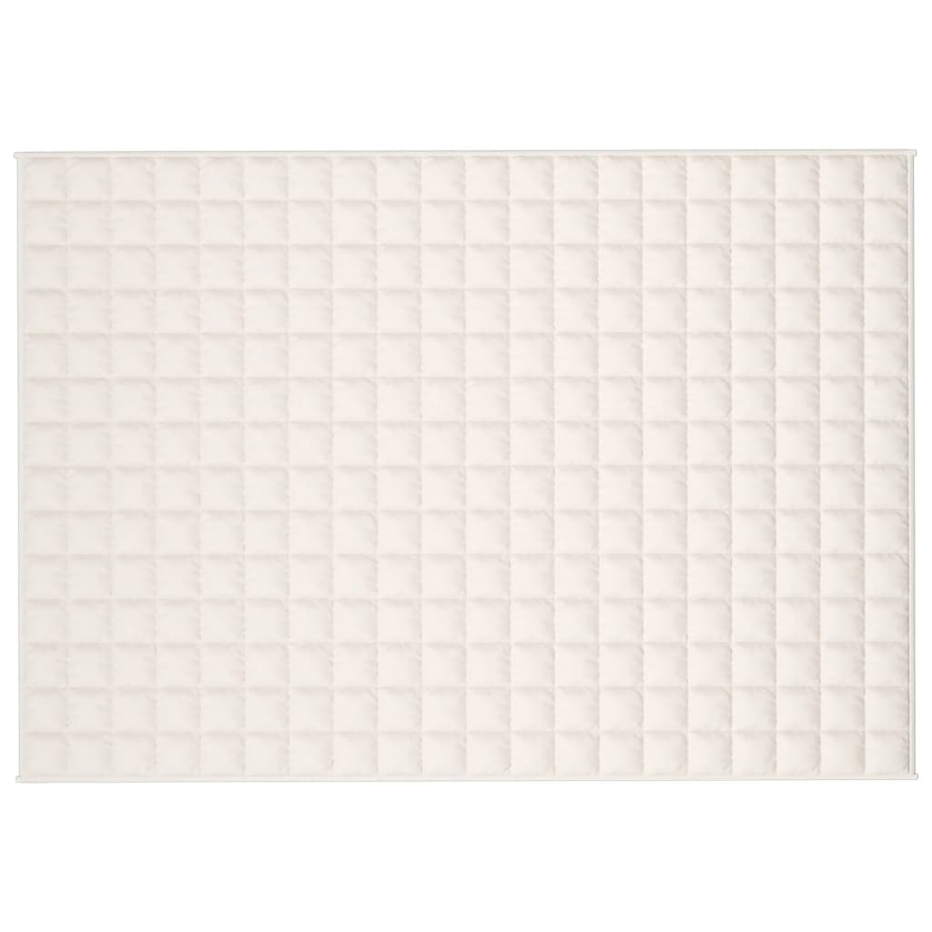 Gewichtsdecke Hellcreme 138x200 cm 10 kg Stoff