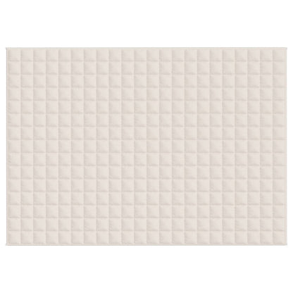 Gewichtsdecke Hellcreme 155x220 cm 11 kg Stoff