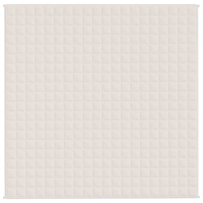 Gewichtsdecke Hellcreme 200x200 cm 9 kg Stoff
