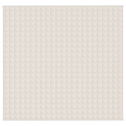 Gewichtsdecke Hellcreme 220x235 cm 15 kg Stoff