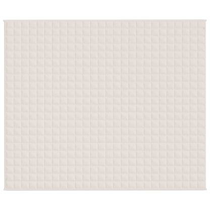 Gewichtsdecke Hellcreme 220x260 cm 11 kg Stoff