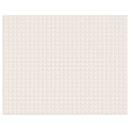Gewichtsdecke Hellcreme 235x290 cm 15 kg Stoff