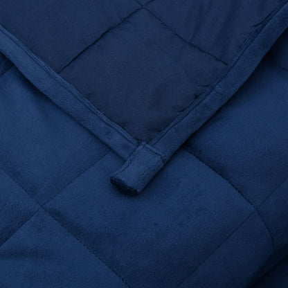 Gewichtsdecke Blau 138x200 cm 10 kg Stoff
