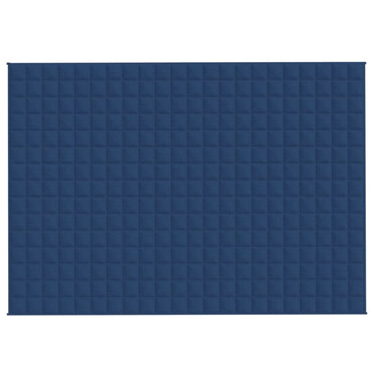Gewichtsdecke Blau 155x220 cm 7 kg Stoff