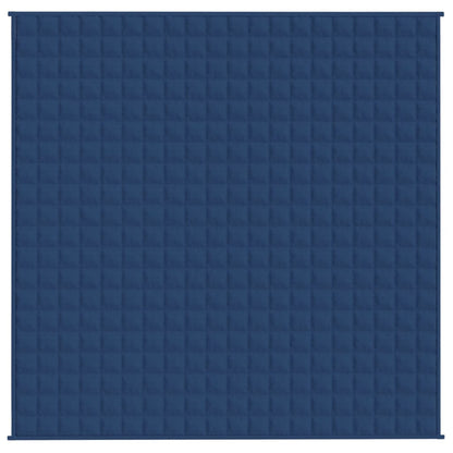 Gewichtsdecke Blau 200x200 cm 9 kg Stoff