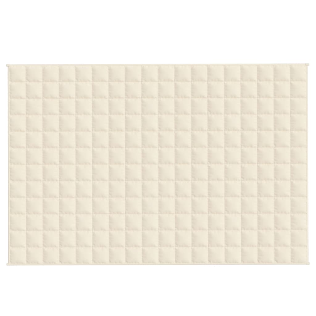 Gewichtsdecke Hellcreme 120x180 cm 9 kg Stoff