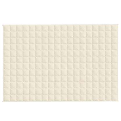 Gewichtsdecke Hellcreme 120x180 cm 9 kg Stoff