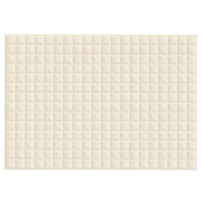 Gewichtsdecke Hellcreme 138x200 cm 10 kg Stoff