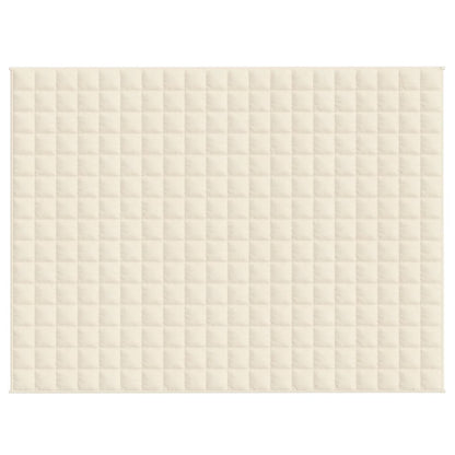 Gewichtsdecke Hellcreme 150x200 cm 11 kg Stoff