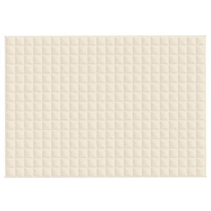 Gewichtsdecke Hellcreme 155x220 cm 7 kg Stoff