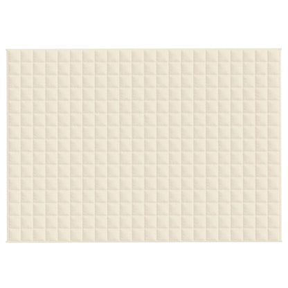 Gewichtsdecke Hellcreme 155x220 cm 11 kg Stoff