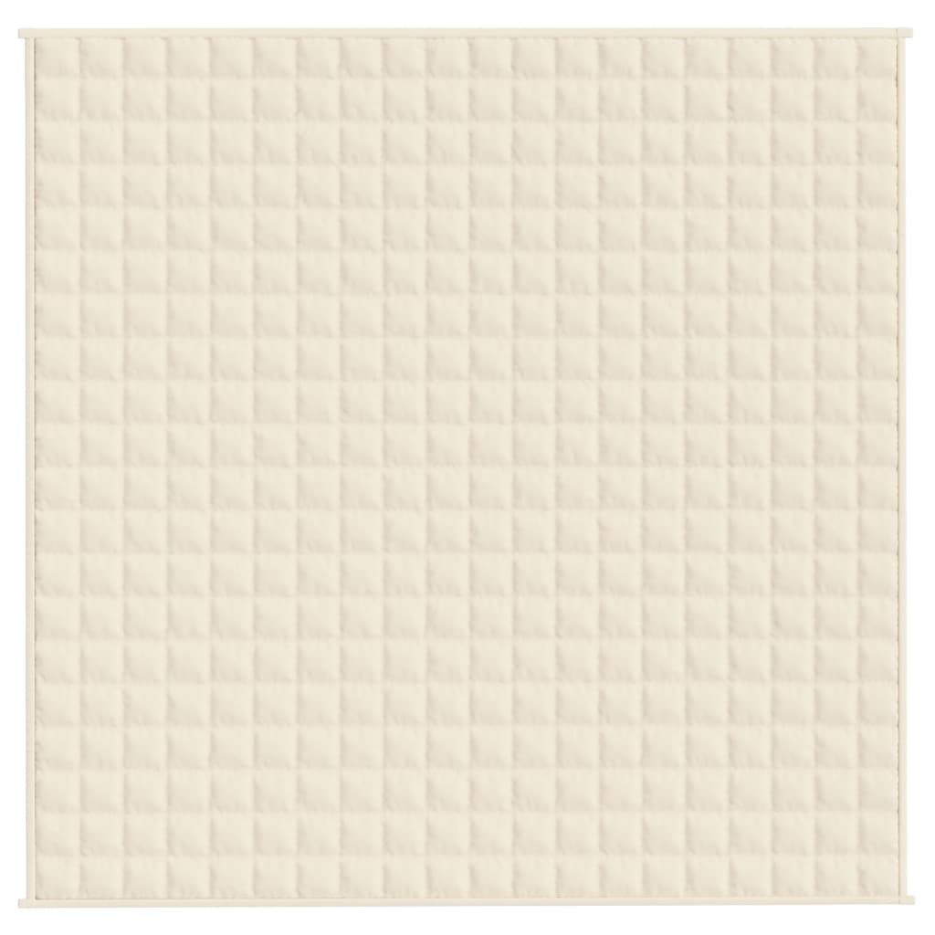 Gewichtsdecke Hellcreme 200x200 cm 9 kg Stoff