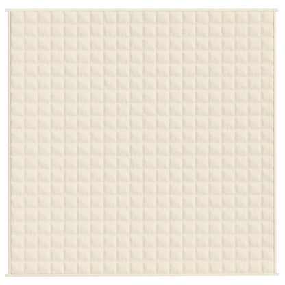 Gewichtsdecke Hellcreme 200x200 cm 9 kg Stoff