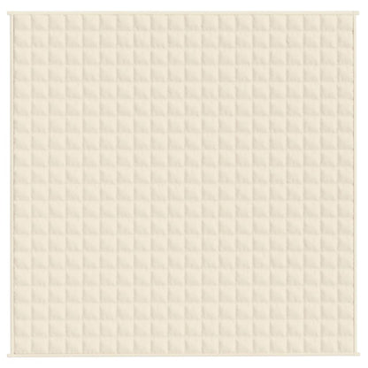 Gewichtsdecke Hellcreme 200x200 cm 13 kg Stoff