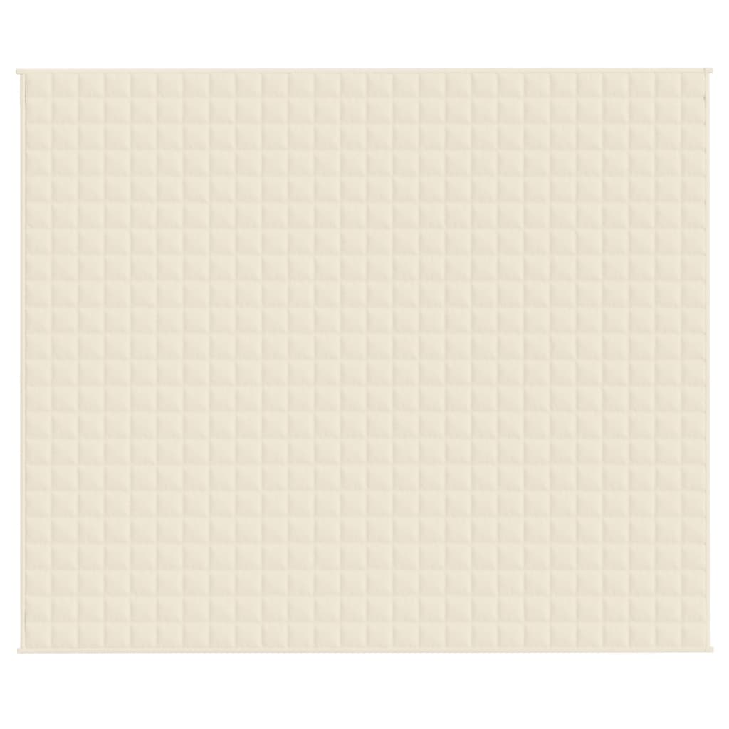 Gewichtsdecke Hellcreme 220x260 cm 11 kg Stoff