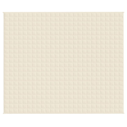 Gewichtsdecke Hellcreme 220x260 cm 11 kg Stoff