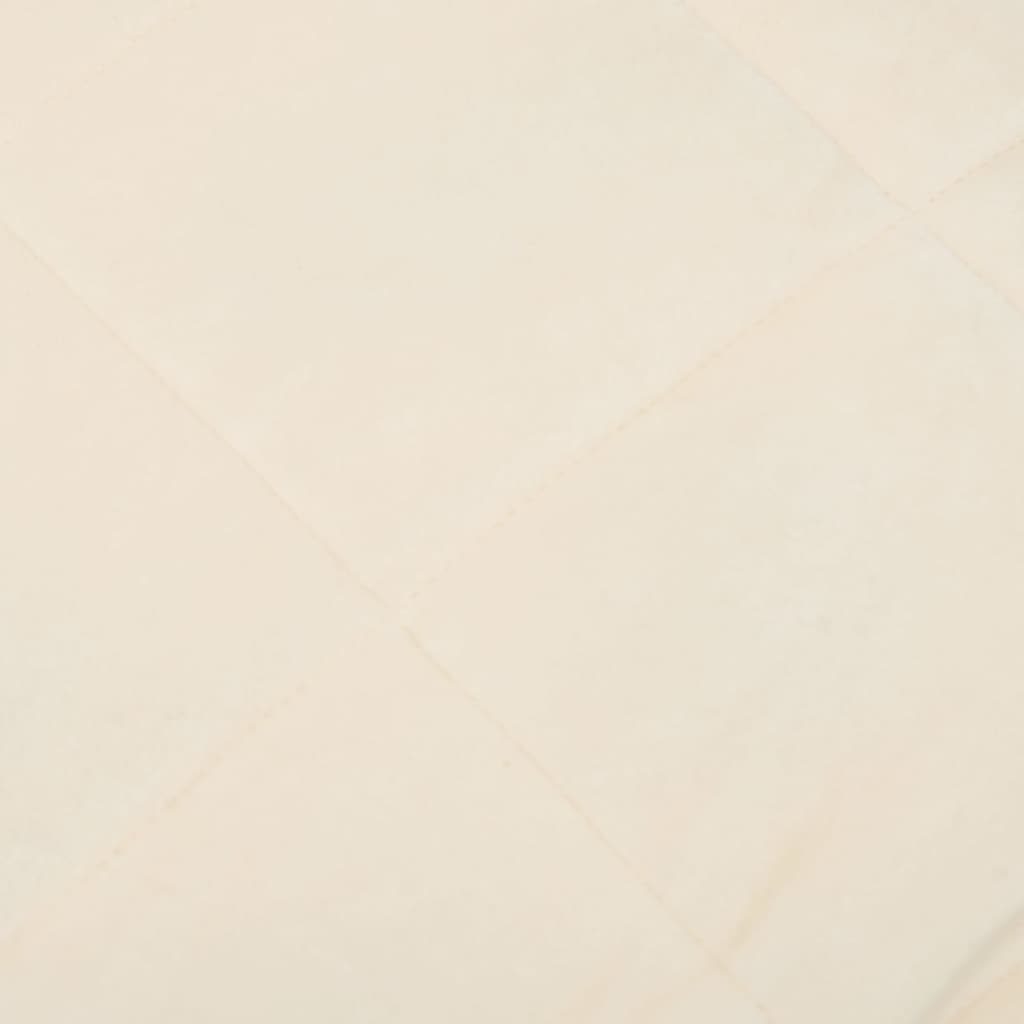 Gewichtsdecke Hellcreme 220x260 cm 15 kg Stoff