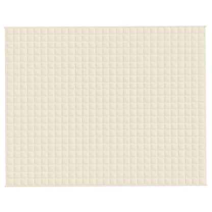 Gewichtsdecke Hellcreme 235x290 cm 15 kg Stoff