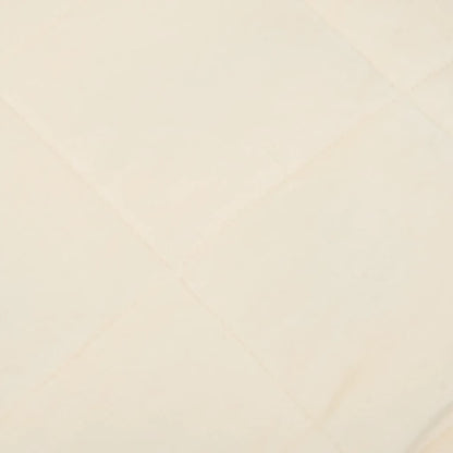 Gewichtsdecke Hellcreme 235x290 cm 15 kg Stoff
