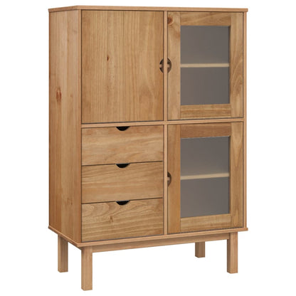 Highboard OTTA 85x43x125 cm massiv fyrretræ