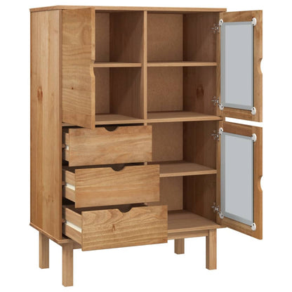 Highboard OTTA 85x43x125 cm massiv fyrretræ