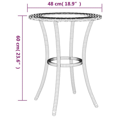2-tlg. Sofagarnitur in L-Form mit Kissen Grau Poly Rattan