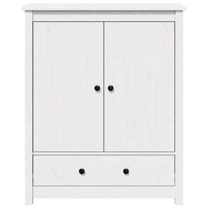 Highboard Weiß 83x41,5x100 cm Massivholz Kiefer