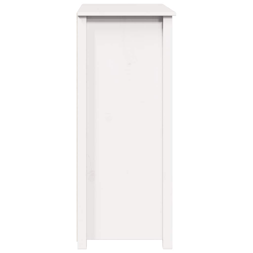 Highboard Weiß 83x41,5x100 cm Massivholz Kiefer