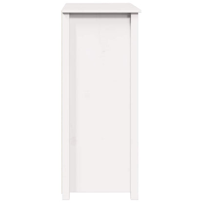 Highboard Weiß 83x41,5x100 cm Massivholz Kiefer
