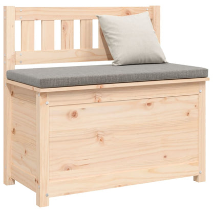 Sitzbank 80x41x77 cm Massivholz Kiefer