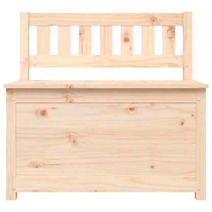 Sitzbank 80x41x77 cm Massivholz Kiefer