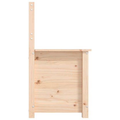 Sitzbank 80x41x77 cm Massivholz Kiefer