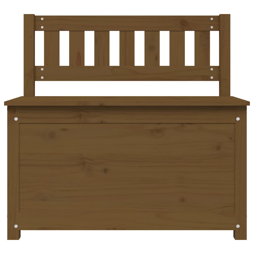 Sitzbank Honigbraun 80x41x77 cm Massivholz Kiefer