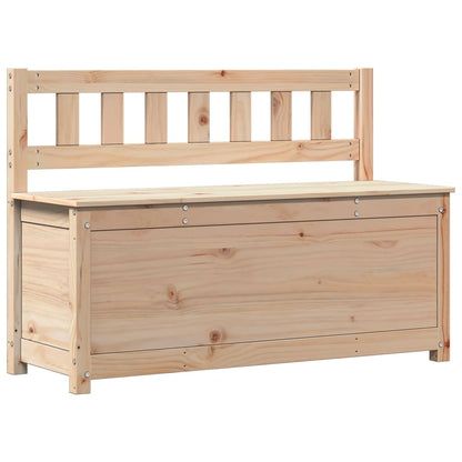Sitzbank 110x41x76,5 cm Massivholz Kiefer