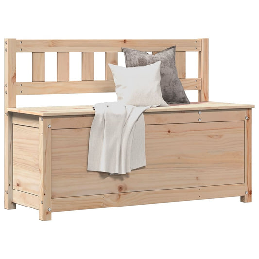 Sitzbank 110x41x76,5 cm Massivholz Kiefer