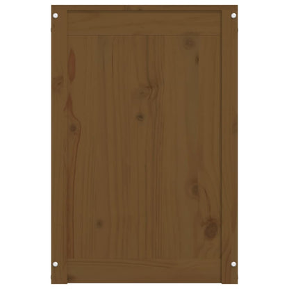 Vaskekiste Honningbrun 88,5x44x66 cm Massiv fyrretræ
