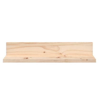 Væghylder 2 stk 50x11x9 cm massiv fyrretræ