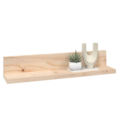 Væghylder 2 stk 50x11x9 cm massiv fyrretræ