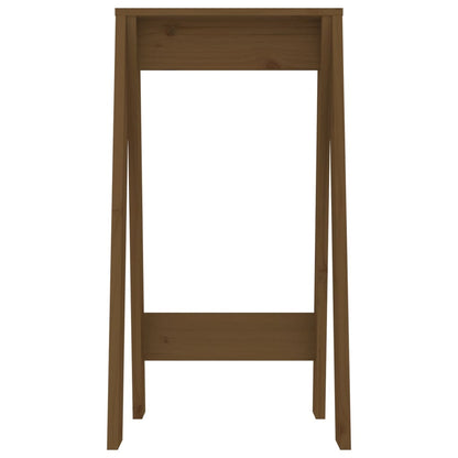 Hocker 2 Stk. Honigbraun 40x40x75 cm Massivholz Kiefer