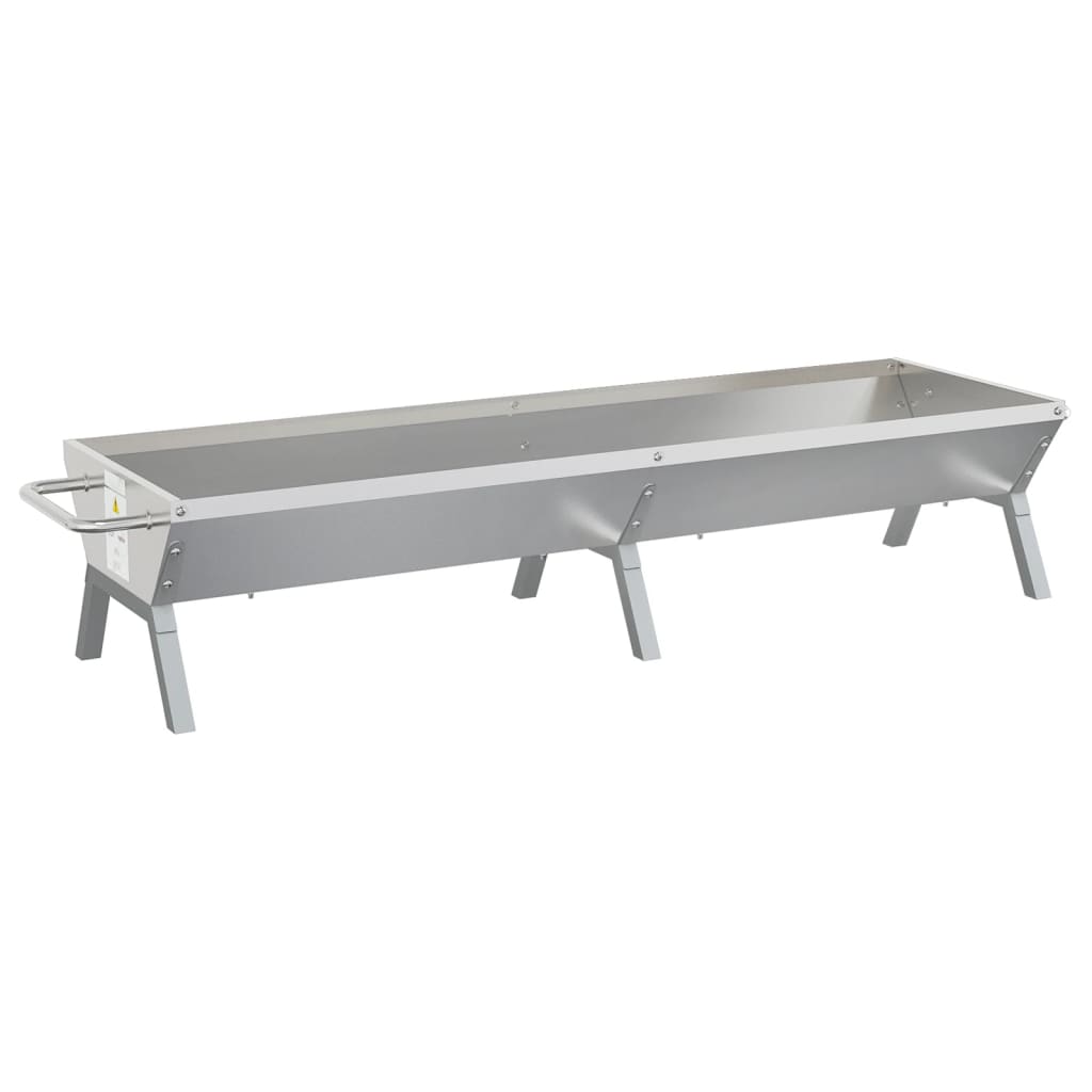 Grill Silbern 158x42x31 cm Edelstahl