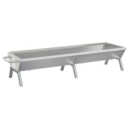 Grill Silbern 158x42x31 cm Edelstahl
