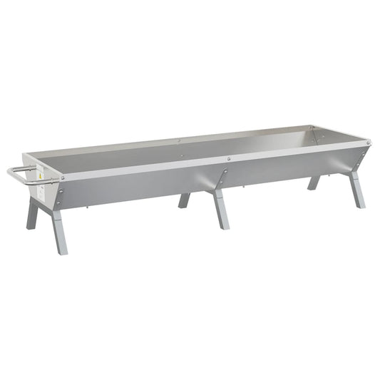 Grill Silbern 158x42x31 cm Edelstahl