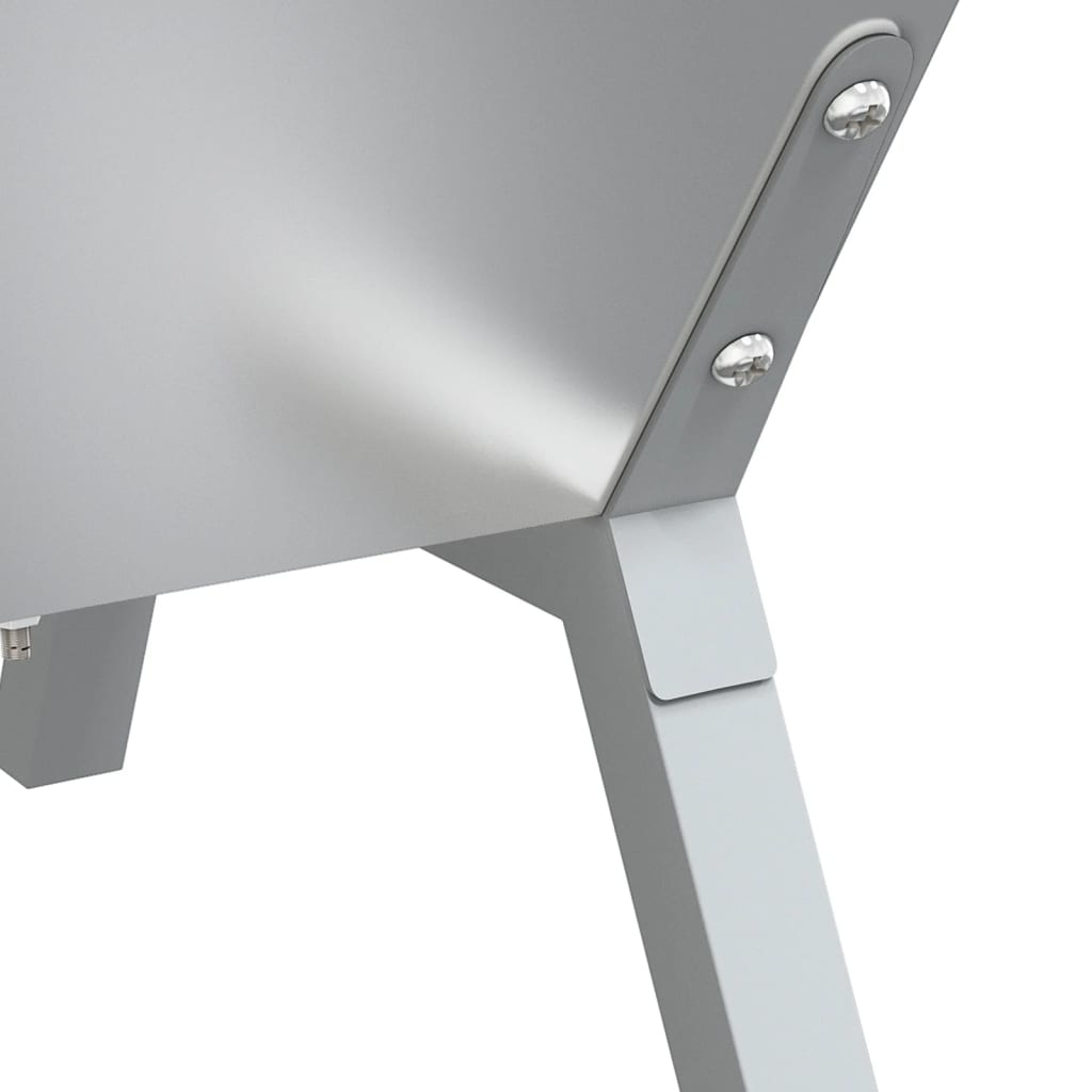 Grill Silbern 158x42x31 cm Edelstahl