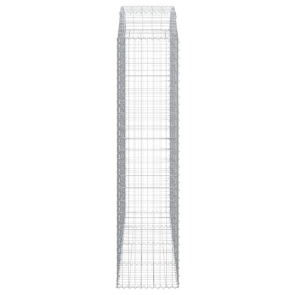 Gabione mit Hochbogen 200x50x200/220 cm Verzinktes Eisen
