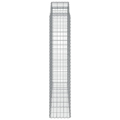 Gabione mit Hochbogen 200x50x200/220 cm Verzinktes Eisen