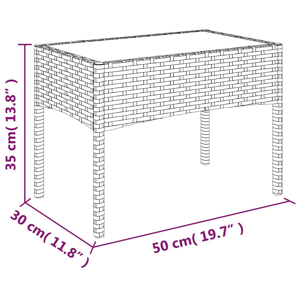 4-tlg. Garten-Lounge-Set mit Kissen Braun Poly Rattan